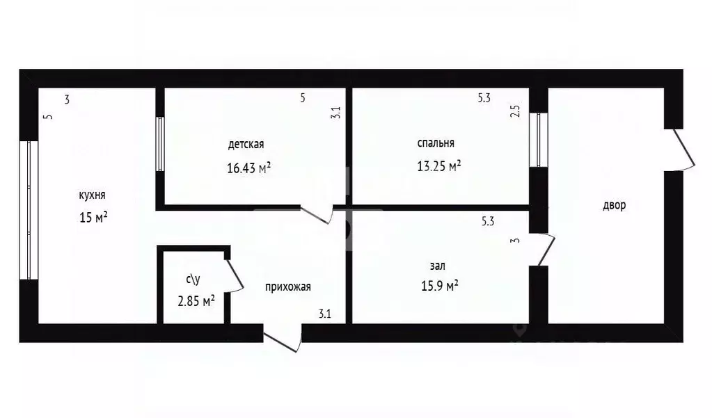 3-к кв. Дагестан, Дербент пер. Сулеймана-Стальского, 39 (125.0 м) - Фото 2