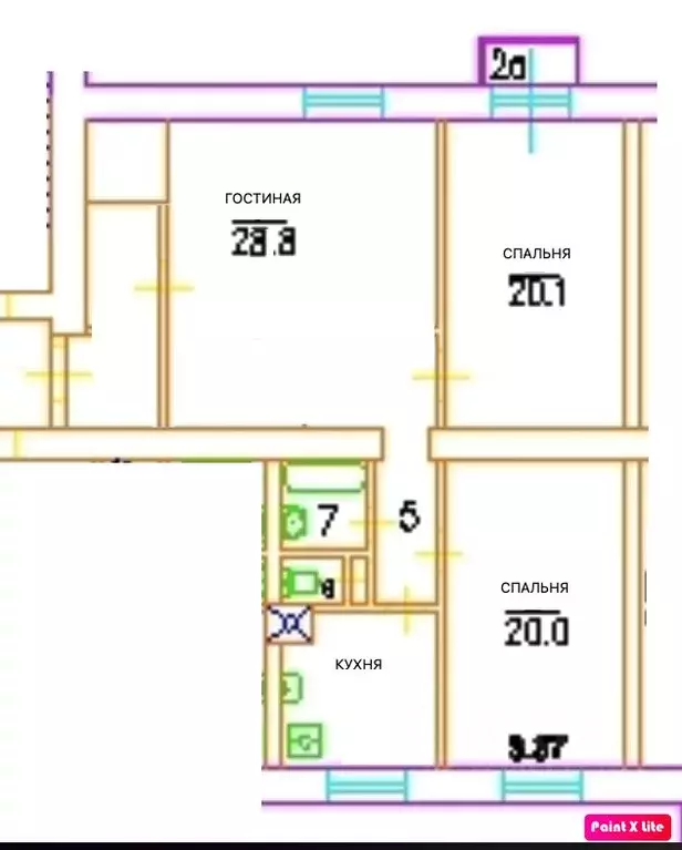 3-к кв. Москва Ленинский просп., 70/11 (95.0 м) - Фото 2