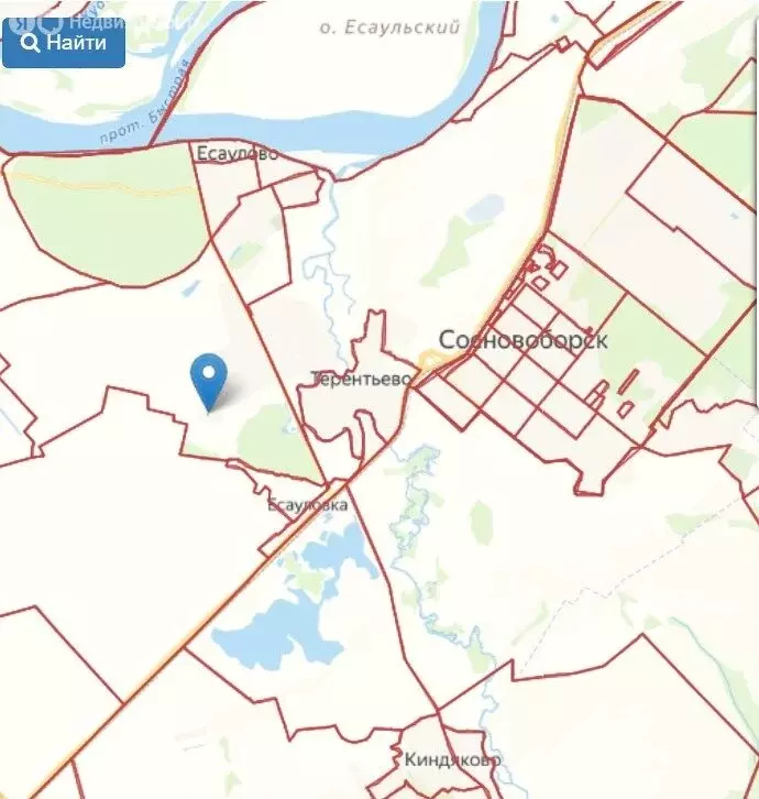 Участок в село Есаулово, микрорайон Новотерентьево (10 м) - Фото 1