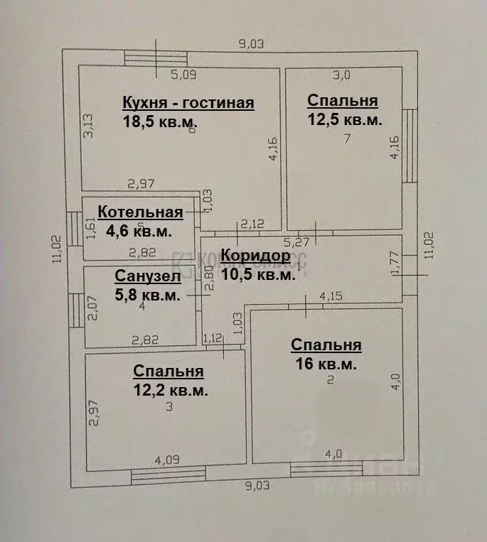 Дом в Краснодарский край, Северская ст-ца ул. Садовая, 45 (80 м) - Фото 1