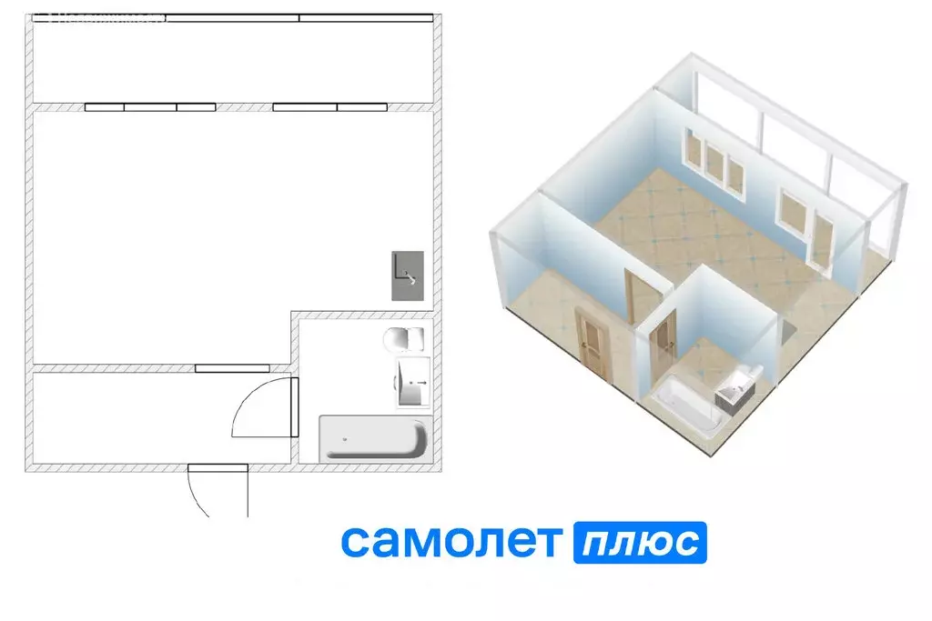 Квартира-студия: Кемерово, 2-я Заречная улица, 18 (32.9 м) - Фото 1