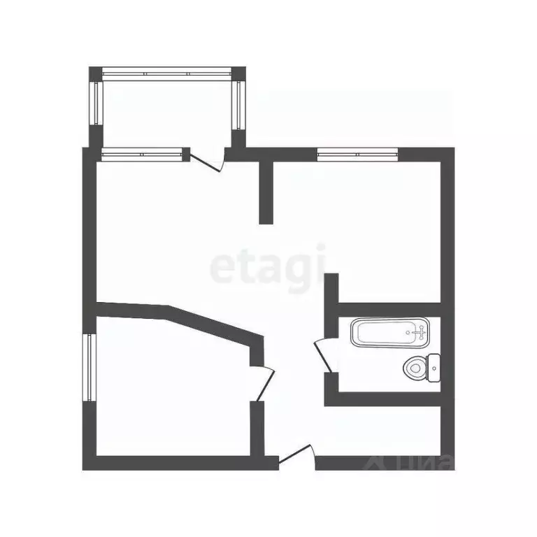 2-к кв. Иркутская область, Иркутск ул. Красных Мадьяр, 14 (54.3 м) - Фото 2