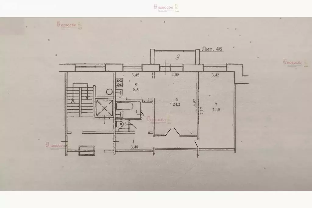 2-комнатная квартира: Первоуральск, Береговая улица, 10А (77 м) - Фото 1