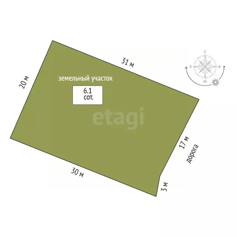 Участок в Тюменская область, Тюменский муниципальный округ, с. Кулига  ... - Фото 2