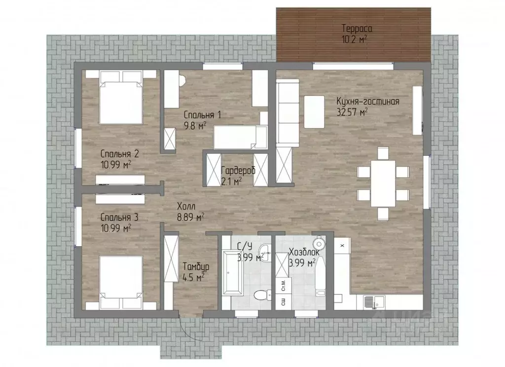 Дом в Калининградская область, Гурьевский муниципальный округ, пос. ... - Фото 2