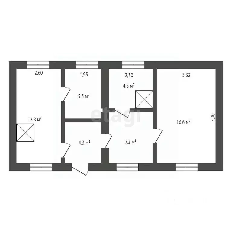 Дом в Кемеровская область, Березовский ул. Гастелло, 22 (51 м) - Фото 1