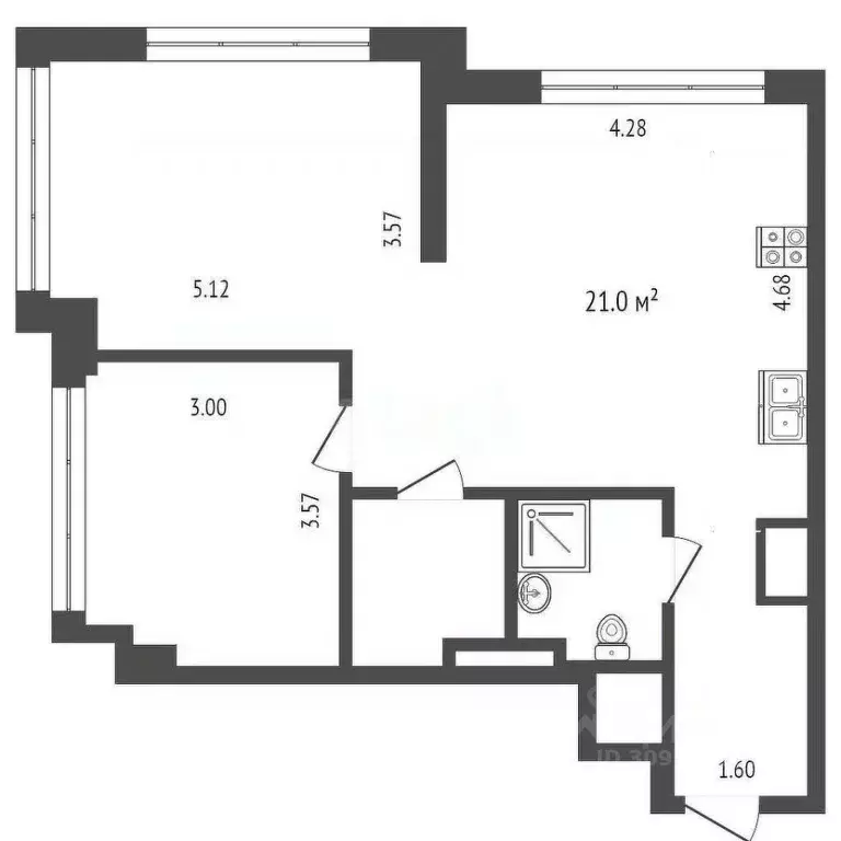 2-к кв. Москва Беломорская ул., 23к5 (54.0 м) - Фото 0