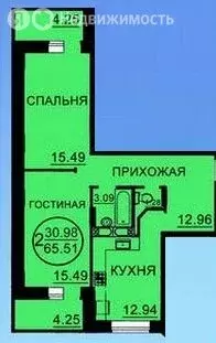 2-комнатная квартира: Балашиха, микрорайон Ольгино, Главная улица, 3 ... - Фото 1