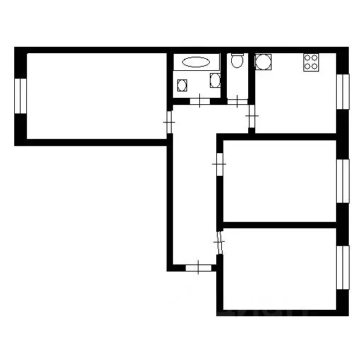 3-к кв. Тульская область, Тула ул. Кауля, 49к1 (77.1 м) - Фото 1