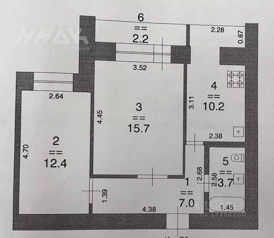 2-к кв. Нижегородская область, Нижний Новгород ул. Белинского, 83 ... - Фото 1