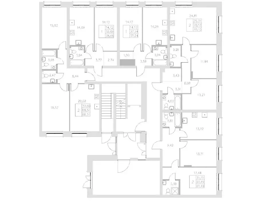 2-к кв. Татарстан, Казань Адмиралтейская Слобода мкр, Статум жилой ... - Фото 2