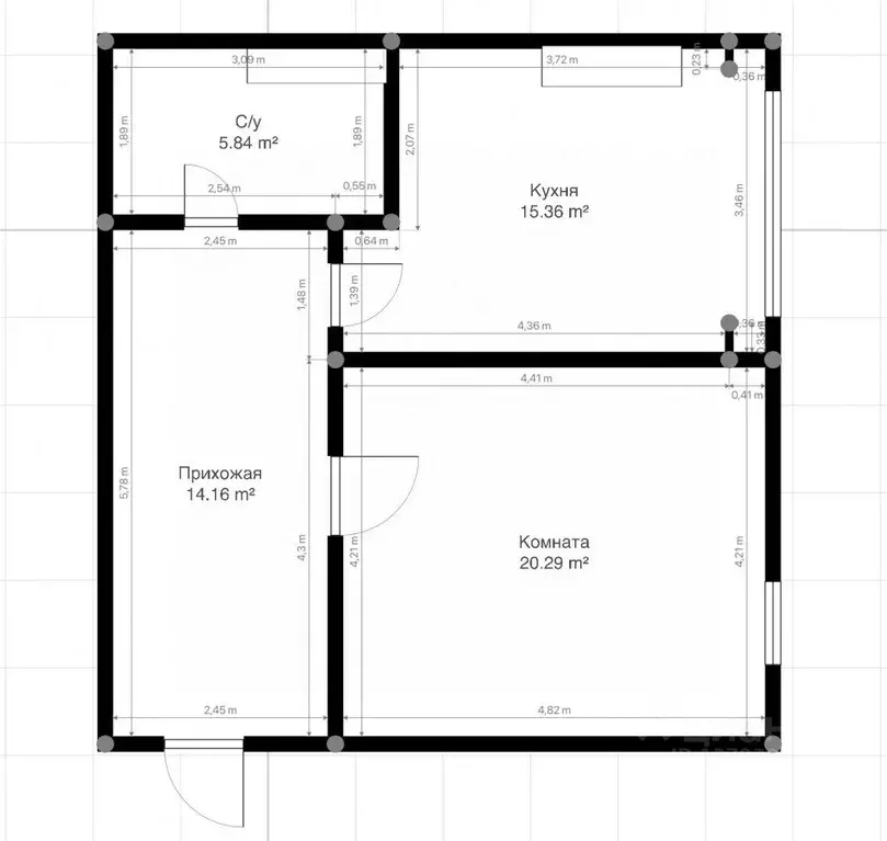 1-к кв. Кабардино-Балкария, Нальчик просп. Ленина (57.0 м) - Фото 2