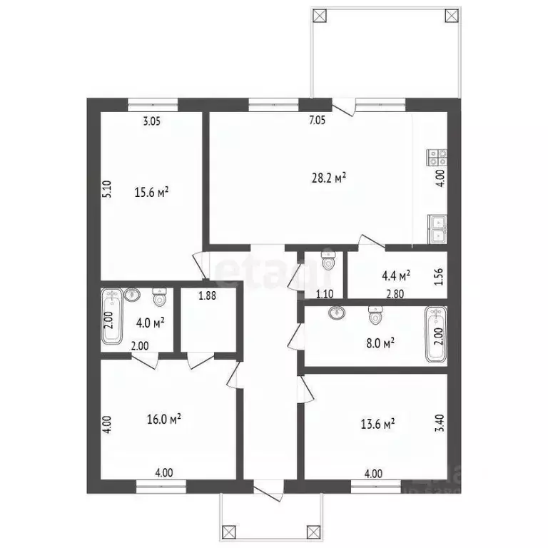 Дом в Ростовская область, Аксайский район, Щепкинское с/пос, пос. ... - Фото 2