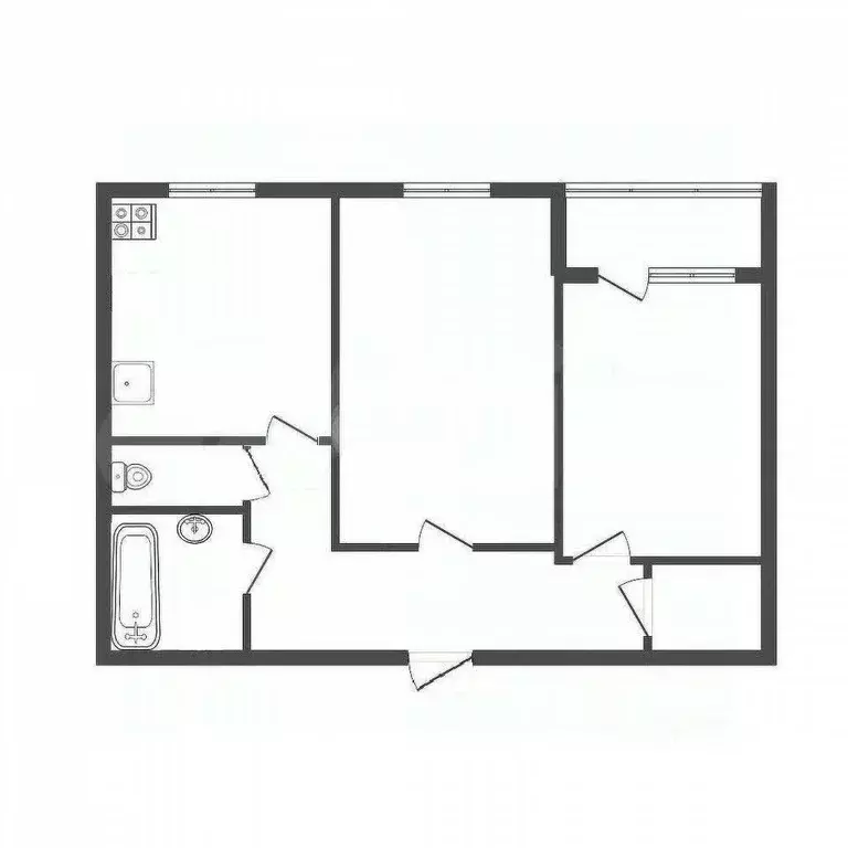 2-к кв. Тульская область, Тула ул. Фридриха Энгельса, 14 (51.7 м) - Фото 1