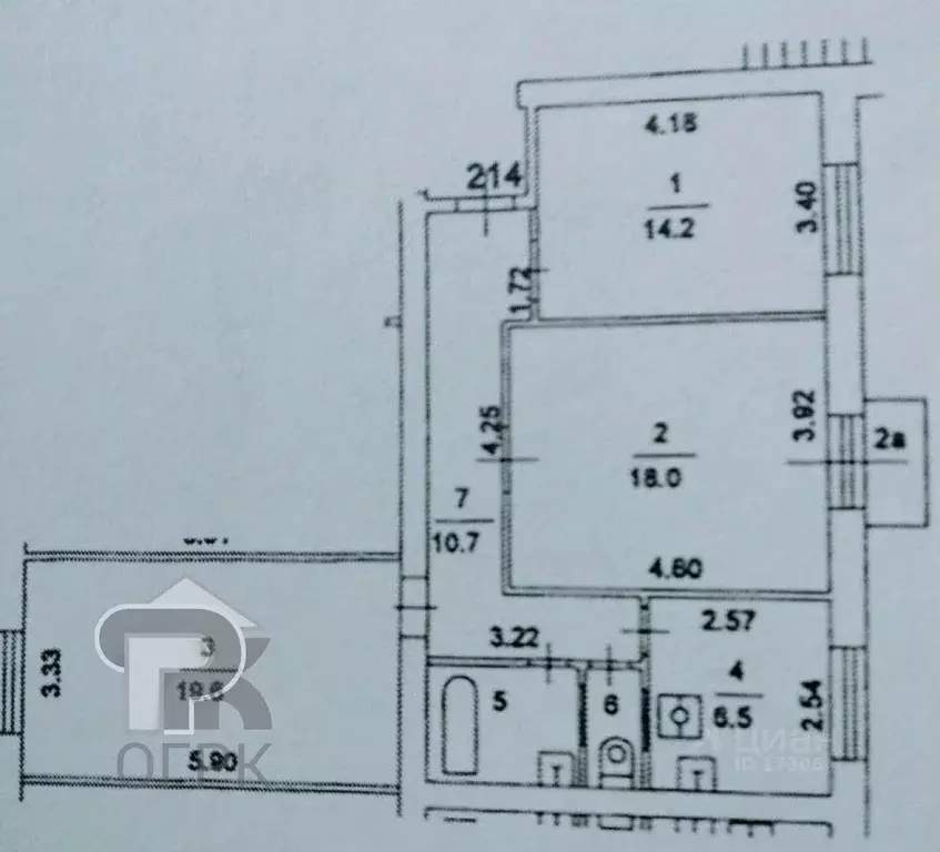 Комната Москва ул. Свободы, 13/2 (18.0 м) - Фото 1