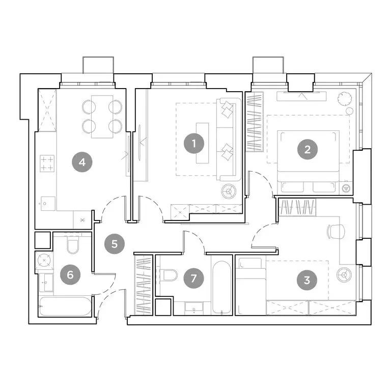 3-комнатная квартира: Люберцы, улица Гоголя, 3 (71.9 м) - Фото 2