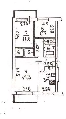3-к. квартира, 65,4 м, 4/5 эт. - Фото 0