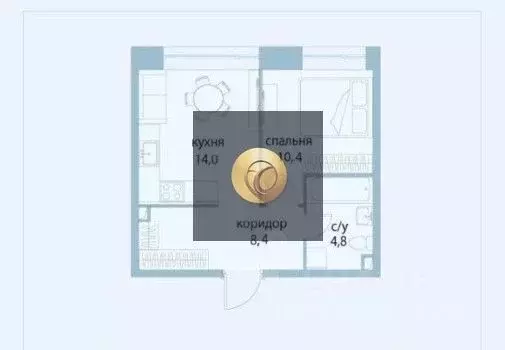 1-к кв. Москва ул. Крузенштерна, 3к3 (37.6 м) - Фото 2