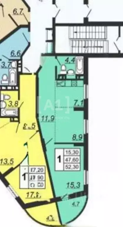 1-к кв. Челябинская область, Челябинск ул. Курчатова, 11 (47.6 м) - Фото 2