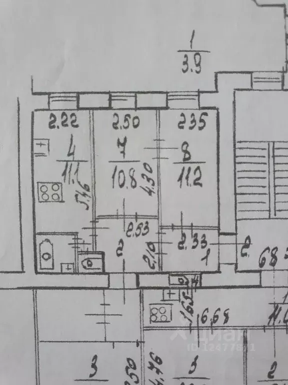 Комната Санкт-Петербург Московский просп., 125 (10.8 м) - Фото 2