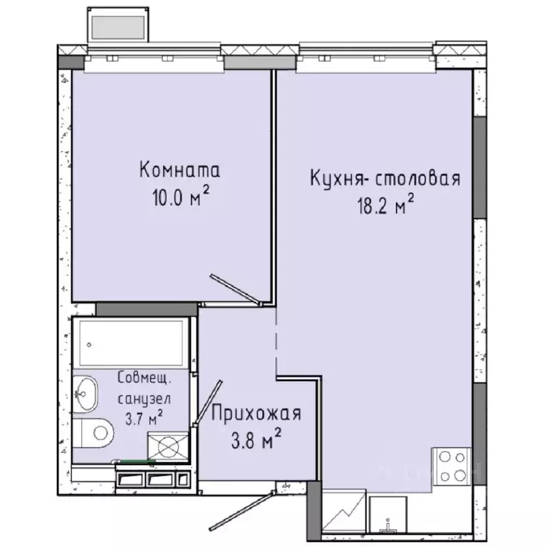 1-к кв. Удмуртия, Ижевск ул. Ленина, 91/1 (35.7 м) - Фото 0