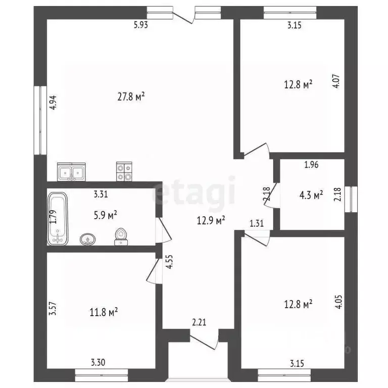 Дом в Тюменская область, Тюмень Царево садовое товарищество, ул. ... - Фото 2
