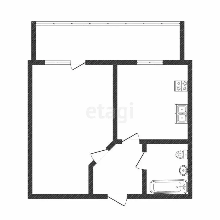 1-комнатная квартира: Тюмень, улица Избышева, 8 (38.2 м) - Фото 0