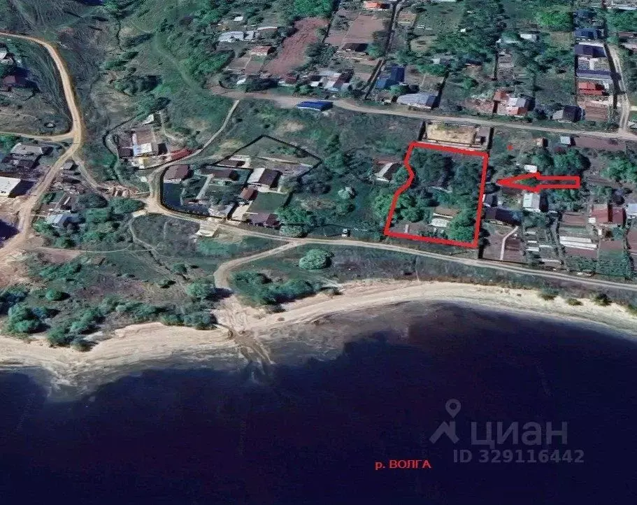 Участок в Татарстан, Верхнеуслонское с/пос, д. Студенец ул. ... - Фото 1