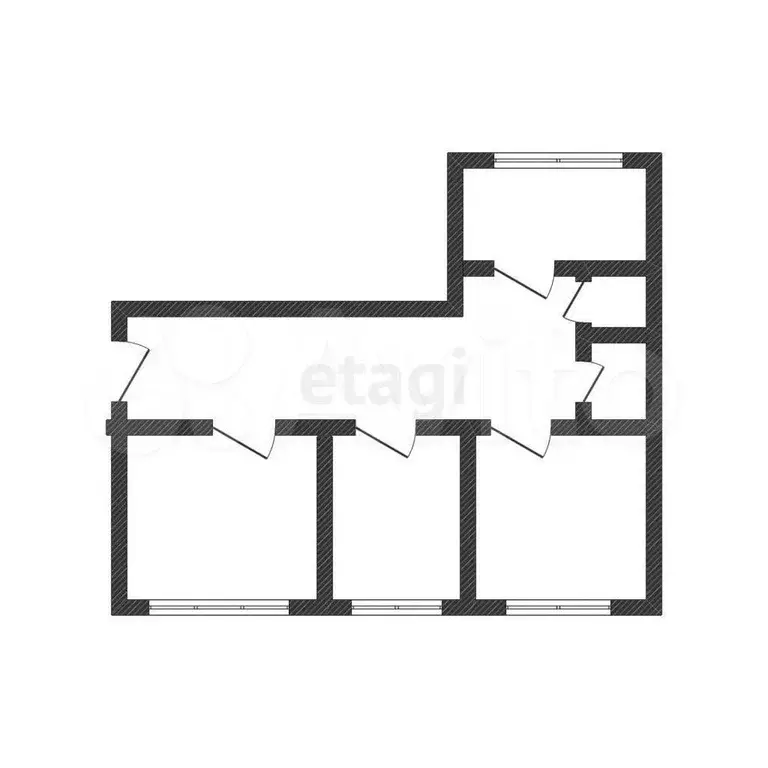 3-к. квартира, 66,6 м, 3/9 эт. - Фото 0