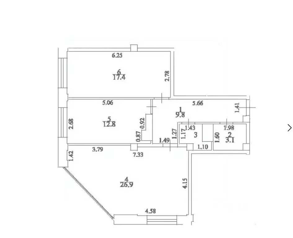 2-к кв. Ставропольский край, Ессентуки Большевистская ул., 17 (72.3 м) - Фото 2