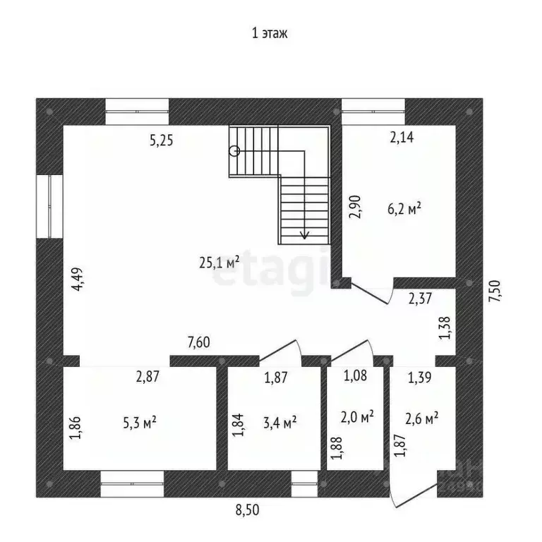 Дом в Башкортостан, Уфа Самишки ТСН,  (80 м) - Фото 1