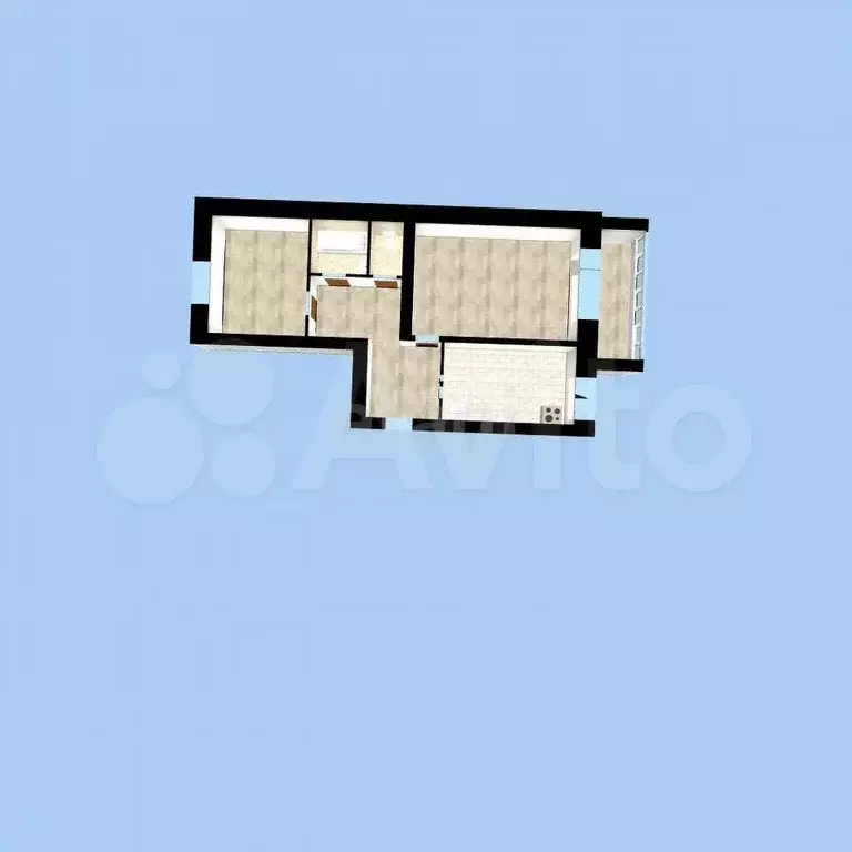 2-к. квартира, 53 м, 2/6 эт. - Фото 0