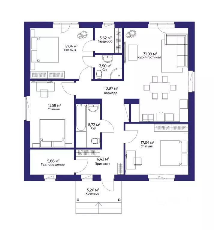 Коттедж в Башкортостан, Уфимский район, Русско-Юрмашский сельсовет, д. ... - Фото 2
