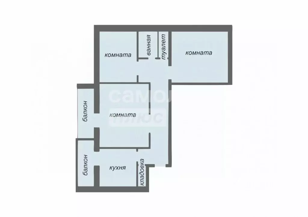 3-к кв. Рязанская область, Рязань Интернациональная ул., 15В (67.9 м) - Фото 2