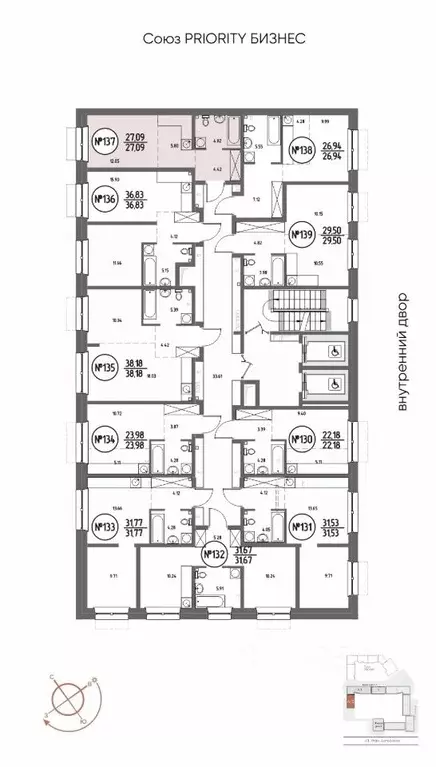 1-к кв. Иркутская область, Иркутск Макс жилой комплекс (27.09 м) - Фото 2