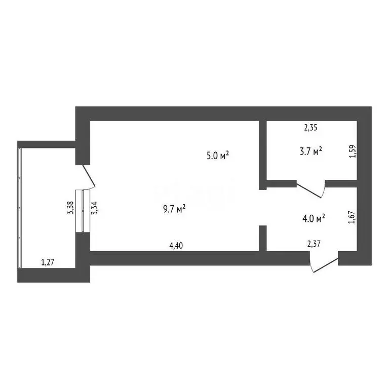 Квартира-студия: Благовещенск, улица Островского, 110 (24.5 м) - Фото 0