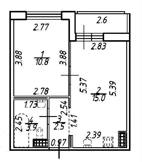 1-к кв. Ленинградская область, Мурино Всеволожский район, ул. ... - Фото 1