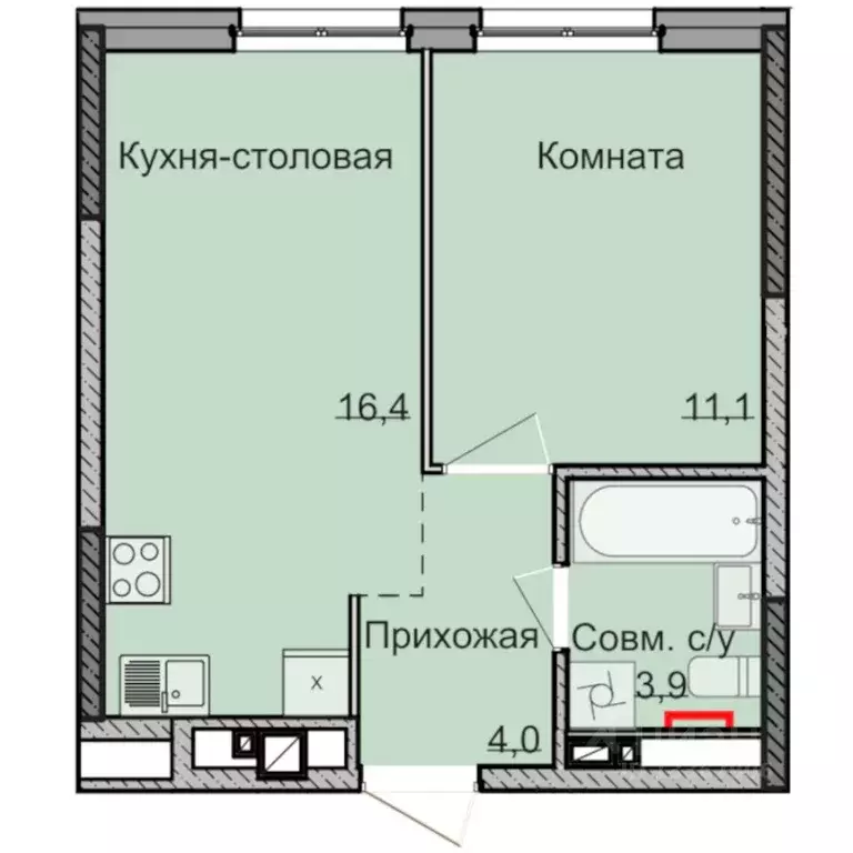 1-к кв. Удмуртия, Ижевск Строитель жилрайон, 5-й мкр, Нео жилой ... - Фото 0