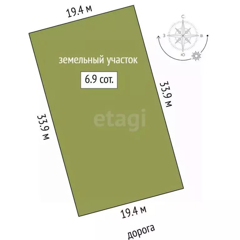 Участок в Тюменская область, Тюменский муниципальный округ, д. Елань ... - Фото 2