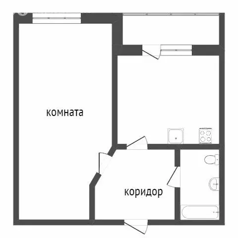 1-комнатная квартира: Тобольск, микрорайон 7А, 21 (40.9 м) - Фото 1