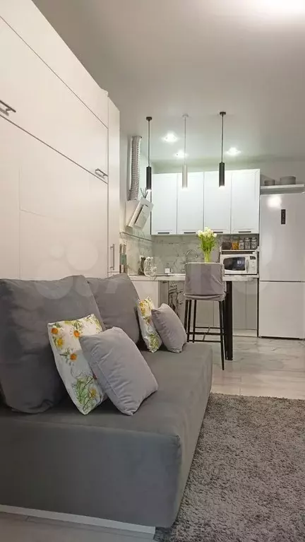 Квартира-студия, 33 м, 21/22 эт. - Фото 1