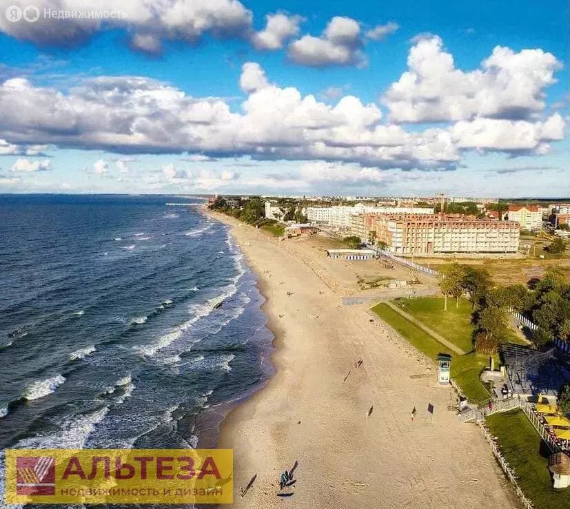 Участок в Зеленоградск, посёлок Малиновка (9.8 м) - Фото 1