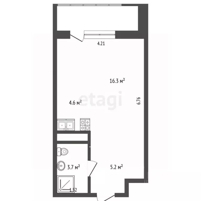 Студия Ямало-Ненецкий АО, Новый Уренгой ул. Имени В.Я. Петуха, 3/1 ... - Фото 1