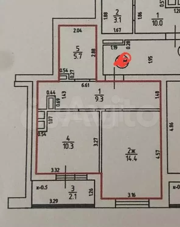 1-к. квартира, 43,5 м, 7/12 эт. - Фото 0