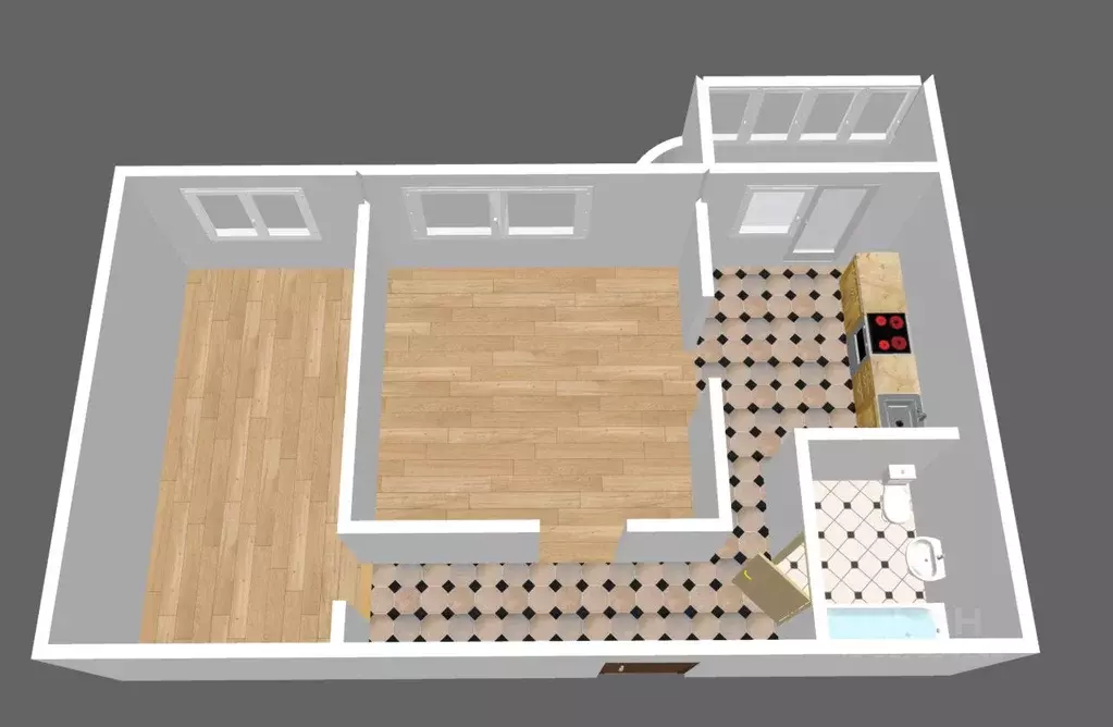 2-к кв. Московская область, Ленинский городской округ, Дрожжино пгт ... - Фото 2