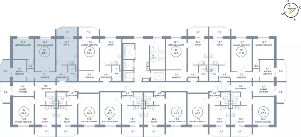 3-к кв. Ханты-Мансийский АО, Сургут тракт Югорский, 52/2 (81.3 м) - Фото 2