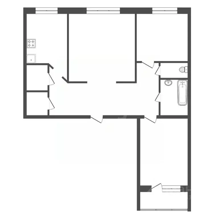 3-к кв. Красноярский край, Сосновоборск ул. Труда, 15 (63.7 м) - Фото 1