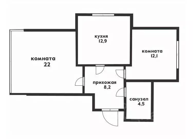 2-к кв. Краснодарский край, Геленджик Новороссийская ул., 169 (55.3 м) - Фото 2