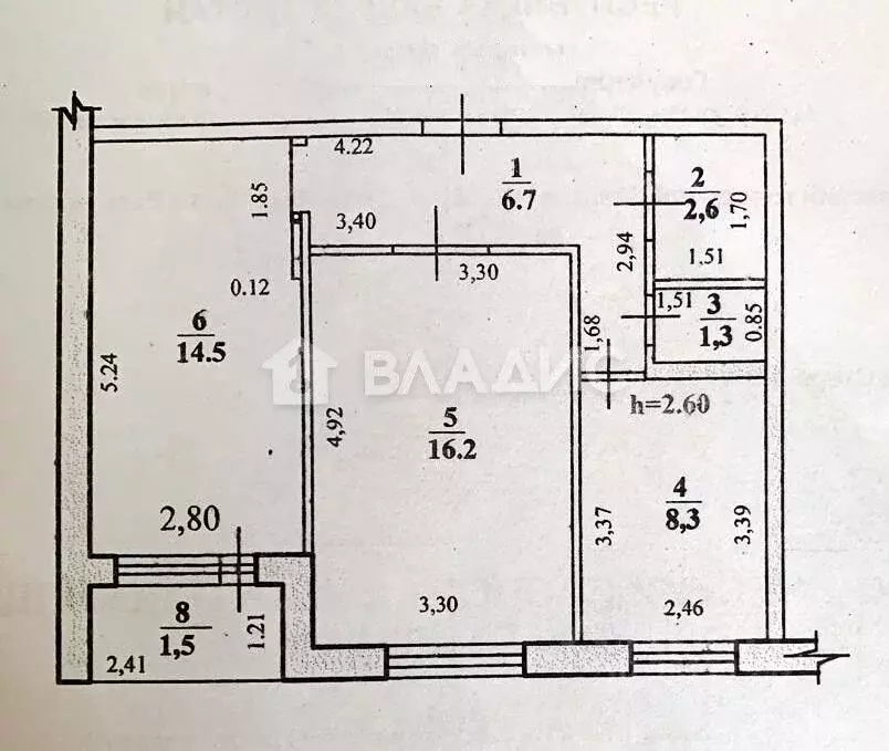 2-к кв. Башкортостан, Стерлитамак ул. Артема, 21А (51.1 м) - Фото 2