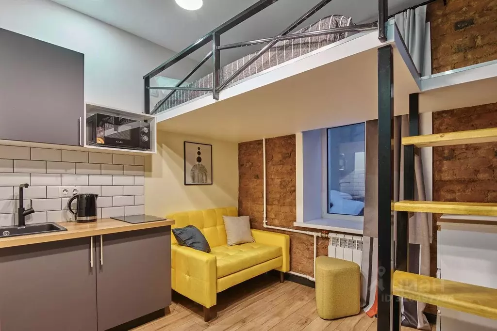 Студия Санкт-Петербург ул. Марата, 70а-70б (15.0 м) - Фото 1